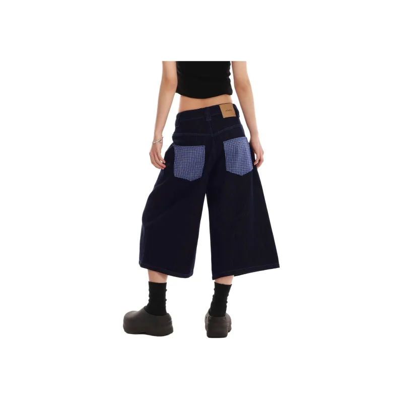 VINMUK Denim Shorts Women's Dark Blue-4
