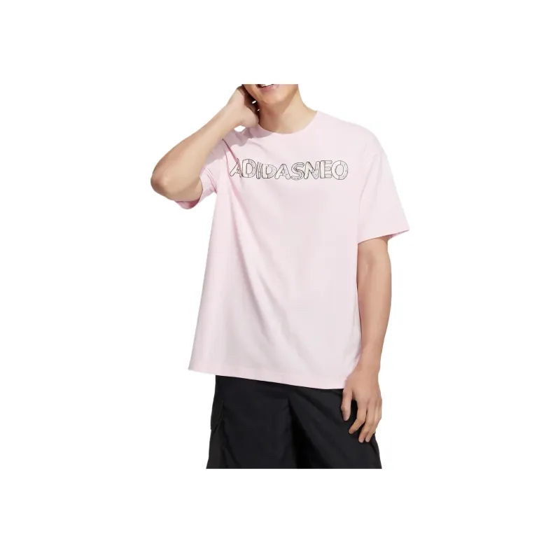 Adidas Neo T Shirt Unisex Clear Pink-1
