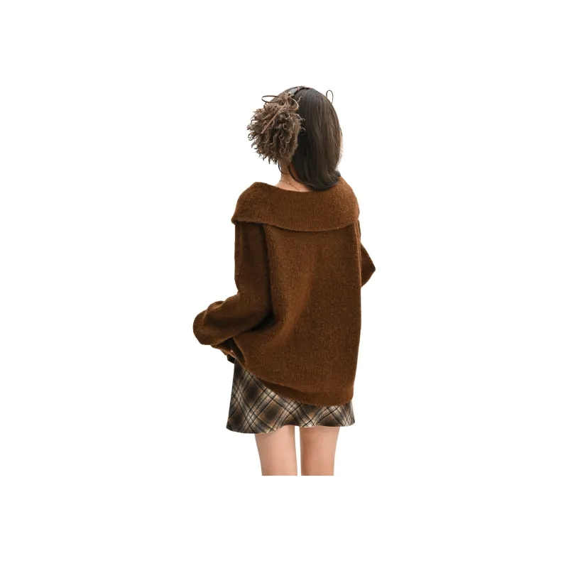 SNBL Sweaters Women's Brown-6