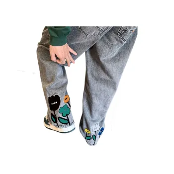 HAPPY PARTY Jeans Unisex Black Gray