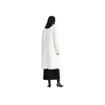 Roselingling Velvet feel Coat Women's White