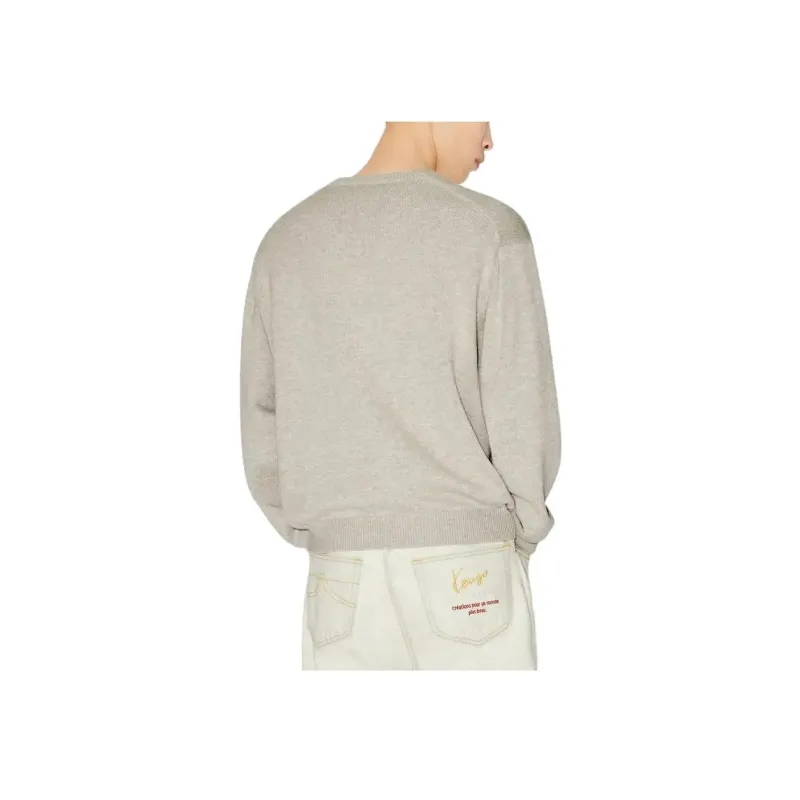 KENZO Logo Embroidered Crewneck Sweater-4