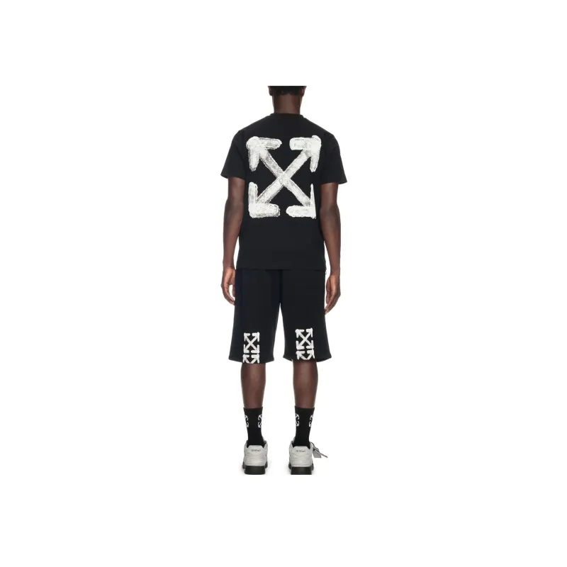 OFF WHITE Spray Arrow Sweat Shorts-1