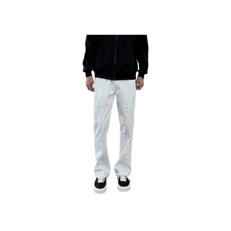 DARK HORSE Casual Pants Unisex Green Onion White-0