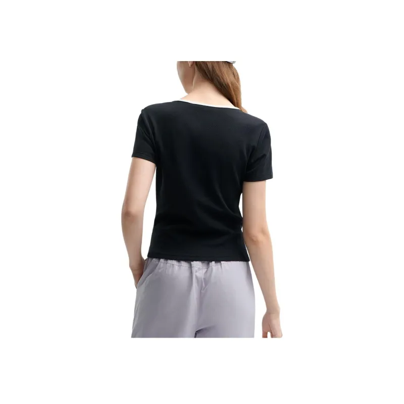 FILA T Shirts Women's Jet Black-1