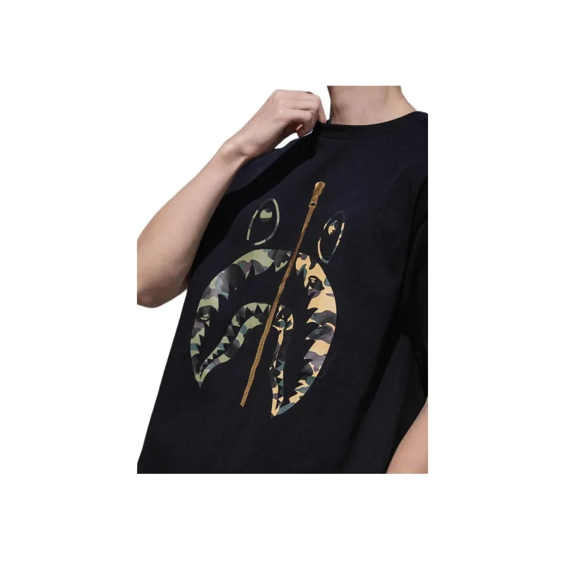 Bape 1st Camo Separate Shark Tee-1