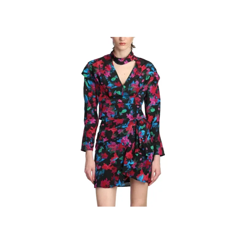 IRO NIGHT Martina V-Neck Printed Top-3