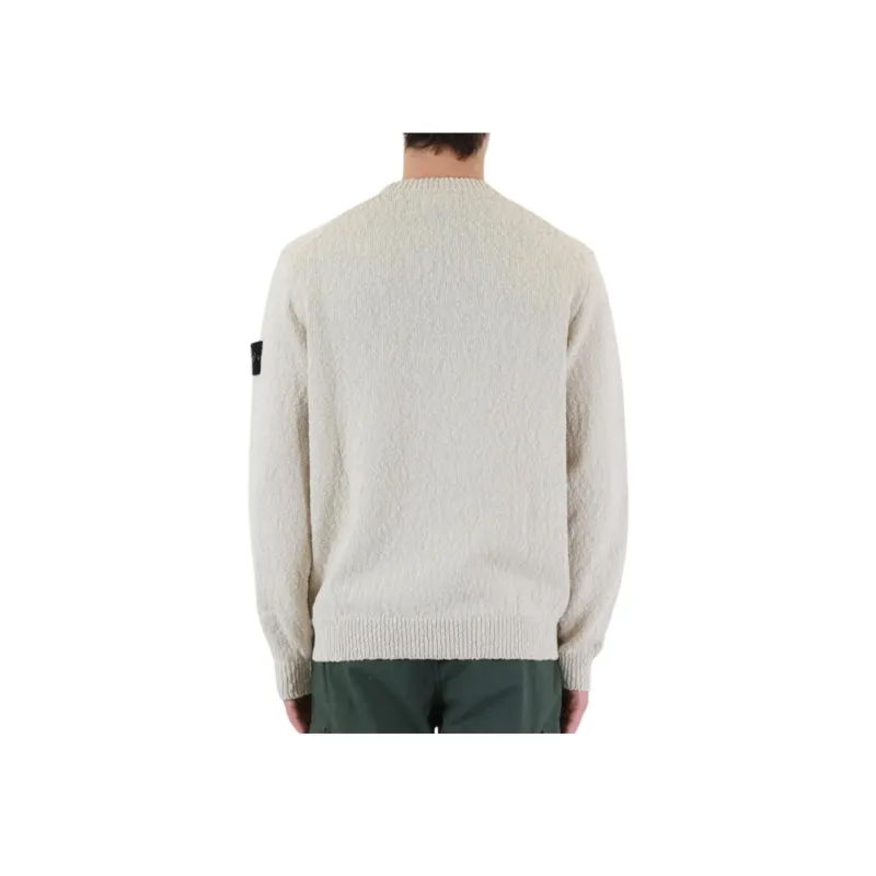 STONE ISLAND Compass-Badge Textured Crewneck Jumper-2