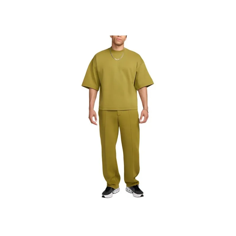 Nike Tech Short-Sleeve Fleece T-Shirt Men's Moss-2