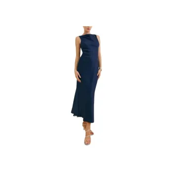 REFORMATION Corey Satin Dress Sleeveless Dress Women's Danube River