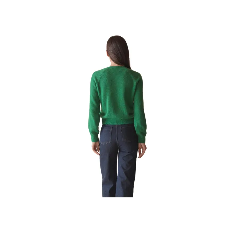 DOEN PETRA CARDIGAN Sweater Women's Evergreen Green-2