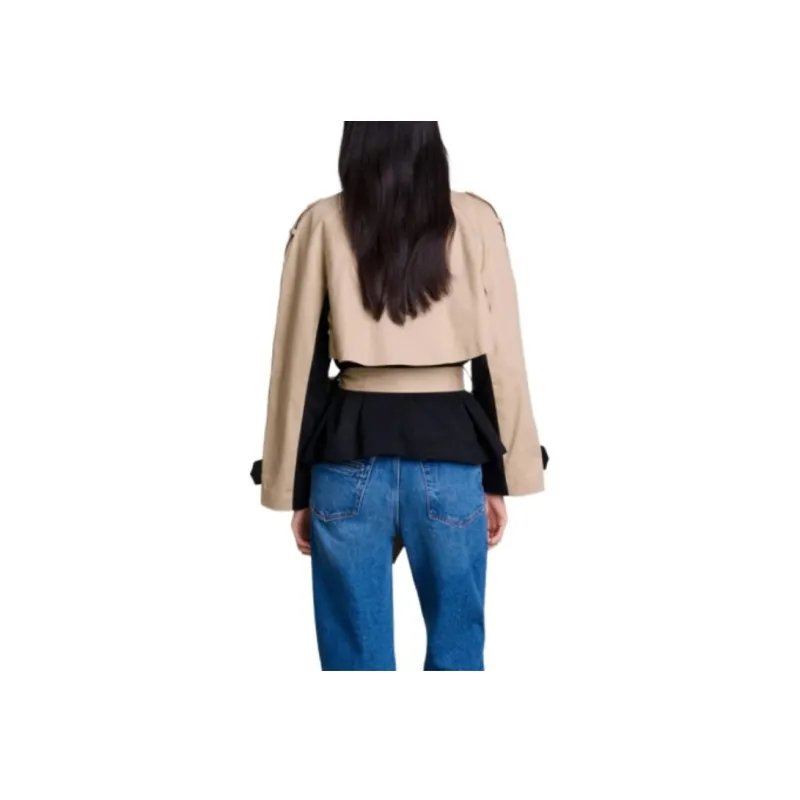 Maje Two tone Trench Coat-1