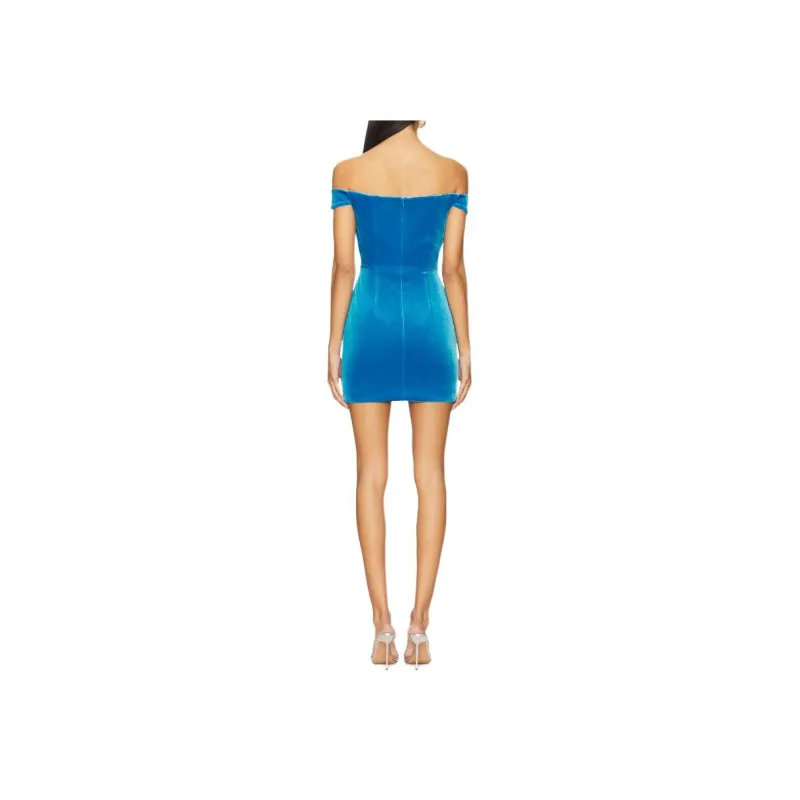 Alex Perry Sleeveless Dress Women's Blue-1