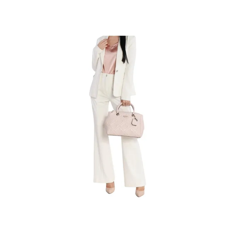 GUESS Polyurethane Shoulder Bag Crossbody Bag Handbag Women's Cream-4