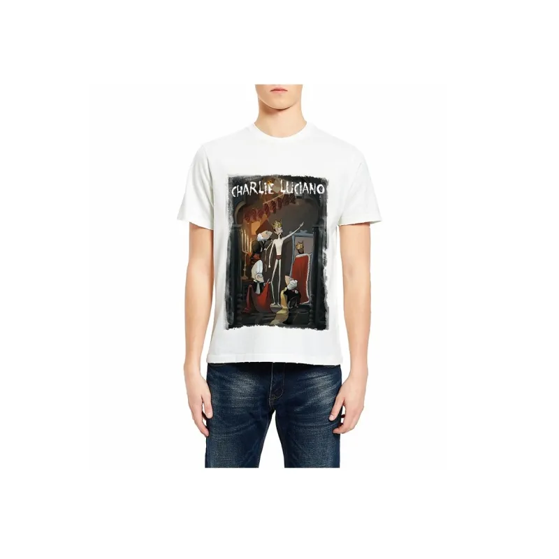 Charlie Luciano T Shirt Unisex White-3