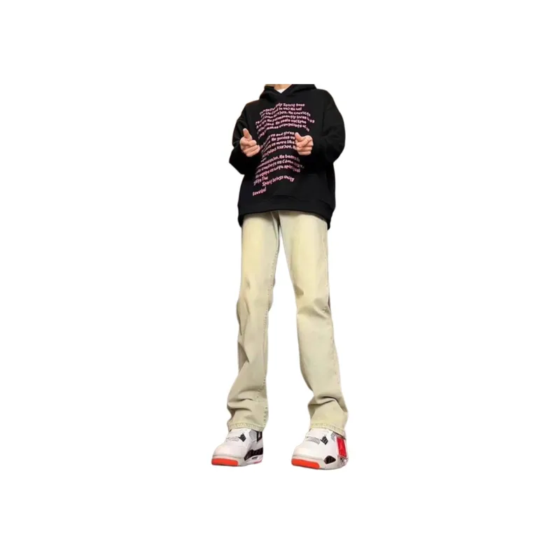 VIPGOOSE Jeans Unisex Yellow Mud-10
