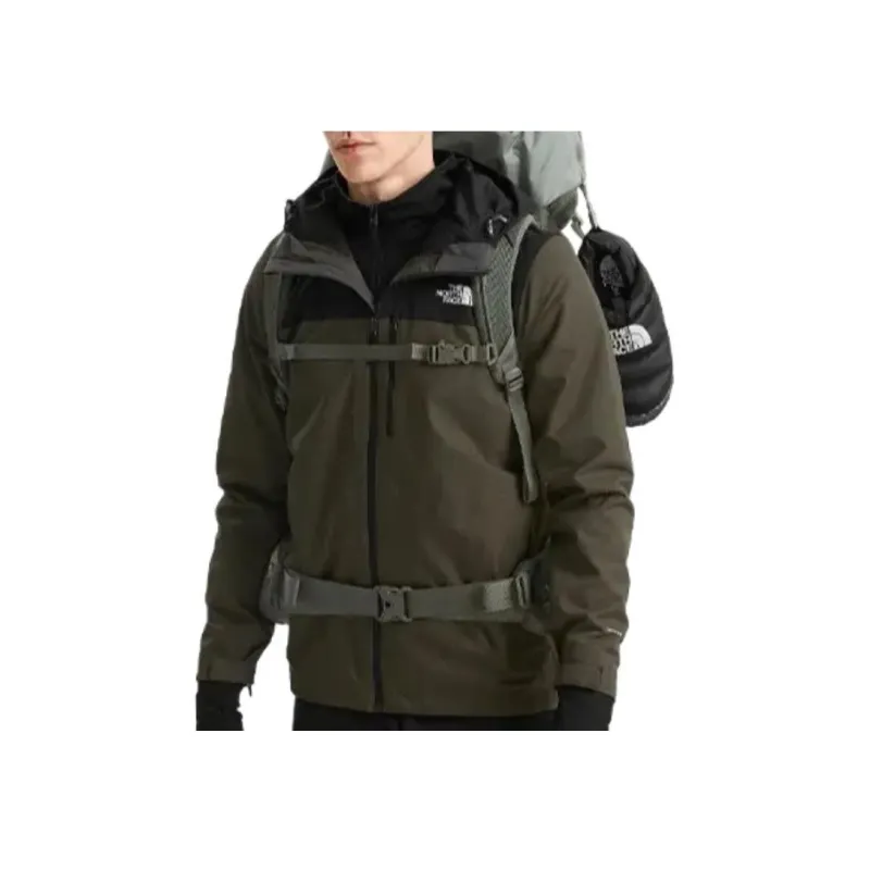 THE NORTH FACE Water Resistant Windproof Wear Resistant Warm Windbreaker Jacket Men's Army Green-1