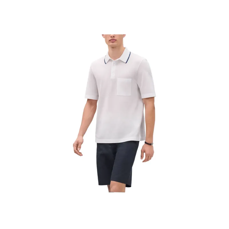 HERMES SS25 Polo Shirt Men's White-0
