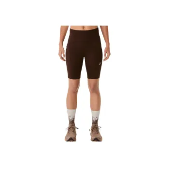Asics ROAD HIGH WAIST 8IN SPRINTER Sports Shorts Women's Coffee