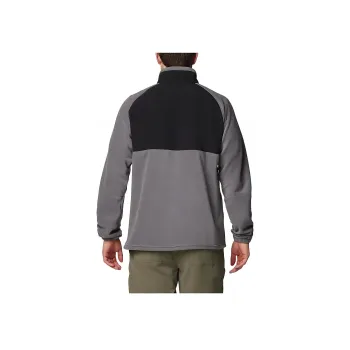 Columbia Mens Grey Sage Peak Full Zip Fleece Jackets Coats Men's Gray