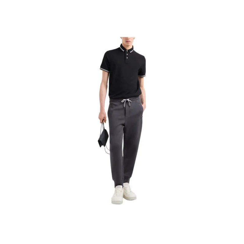 EMPORIO ARMANI Jersey Polo Shirt With Placed Logo-2