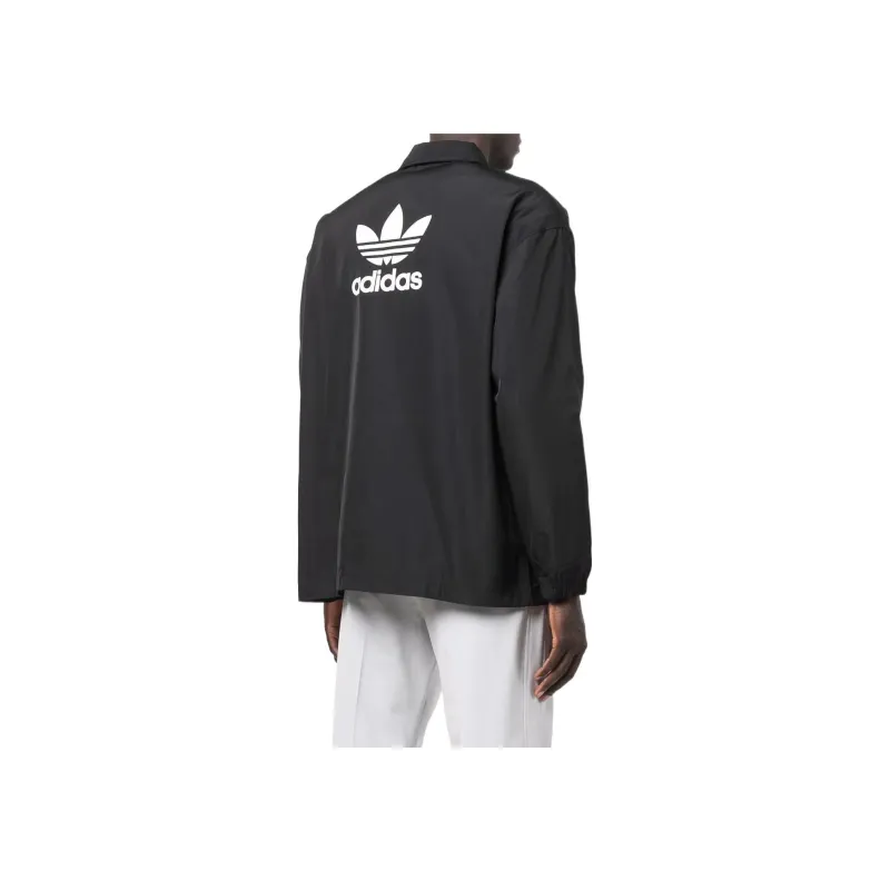 Adidas Originals Logo-print Shirt Jacket-3