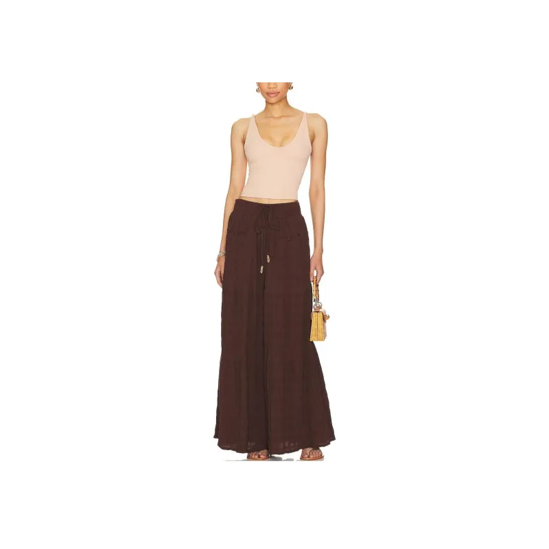 FREE PEOPLE Casual Pants Women's Chocolate-1