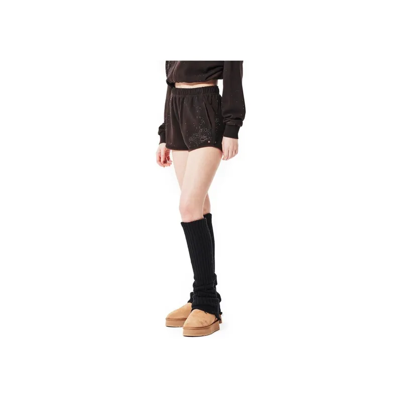 Ed Hardy Casual Shorts Women's Ice Mocha Brown-2