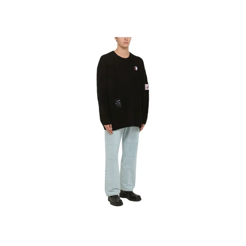 Fred Perry X RAF SIMONS Sweaters Men Black-2
