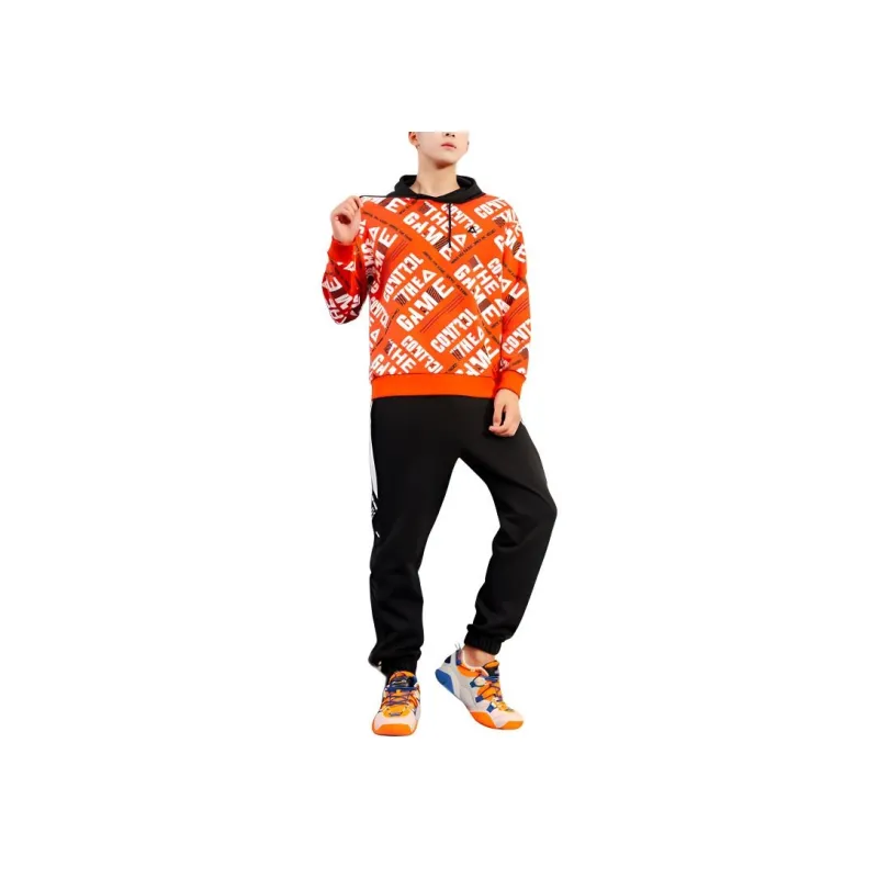 PEAK Basketball Culture Collection Fashion Collection Sweatshirt Men's Vermilion-3