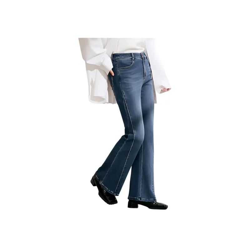 Fragment x ROZE Jeans Women's Blue-3