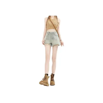 Enhanced Denim Shorts Women's Light Blue