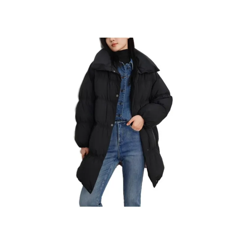 JZ. ANNAKRO Down Jackets Women's Plain Black-1