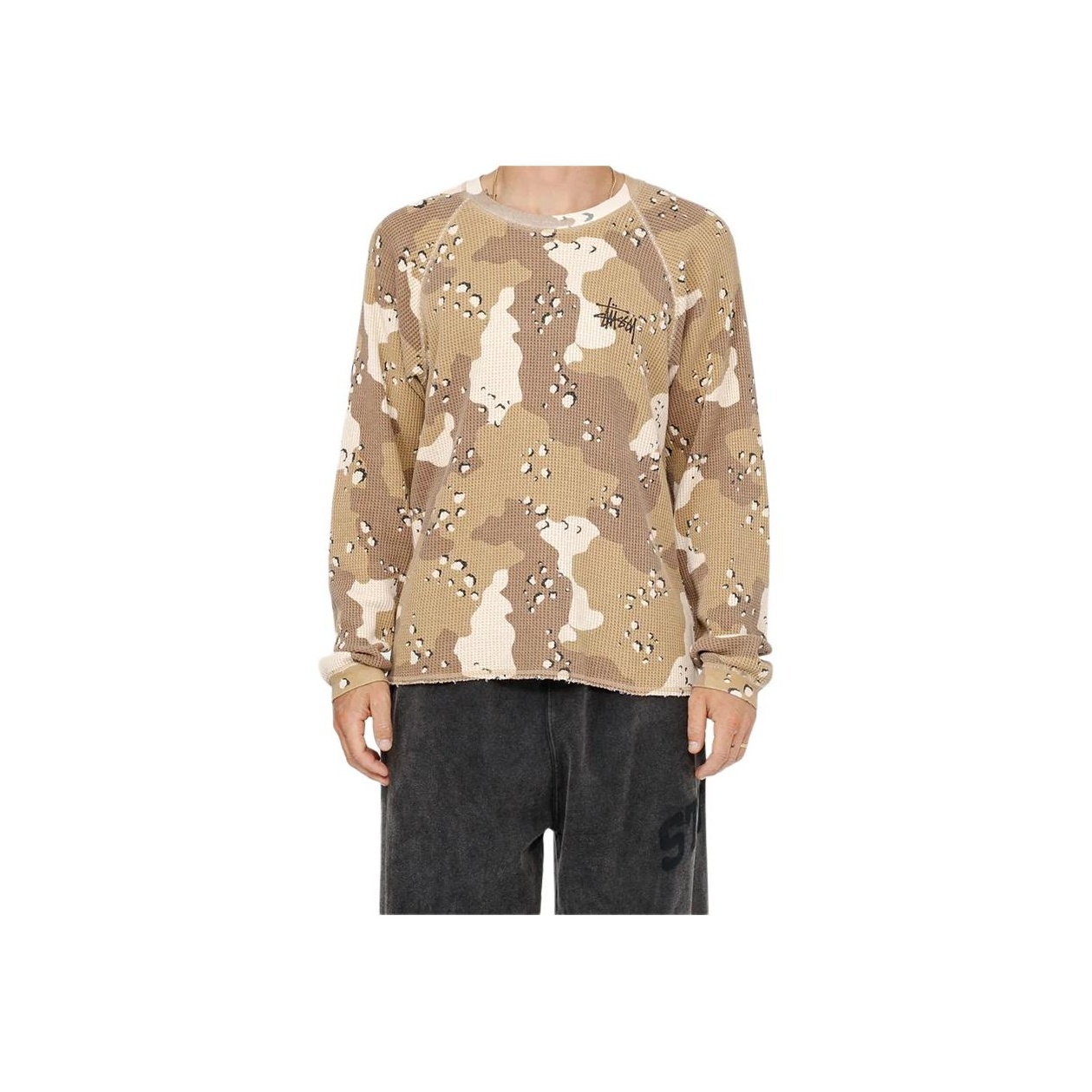 人気 ☆STUSSY☆ RAGLAN THERMAL LS CREW PINE Raglan Thermal LS Crew – Bone | Tops & Shirts | Stüssy