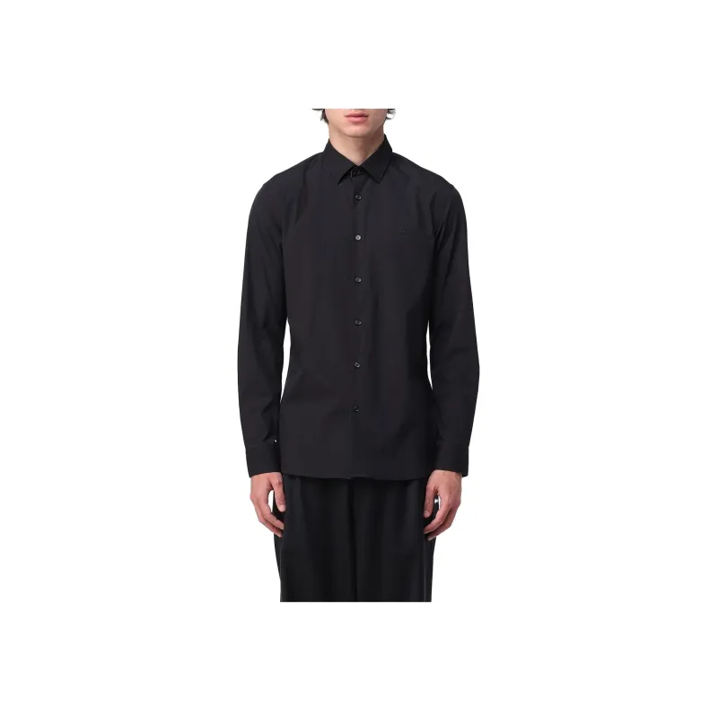 Burberry Logo embroidered Long sleeve Shirt-4