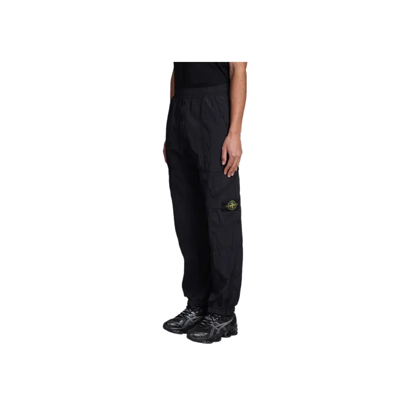 STONE ISLAND Compass badge Crinkled Track Pants-3