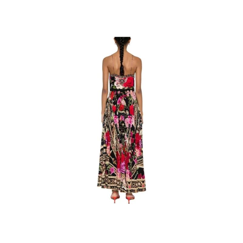 Camilla Long Dress W/ Tie Front Reservation For Love-1