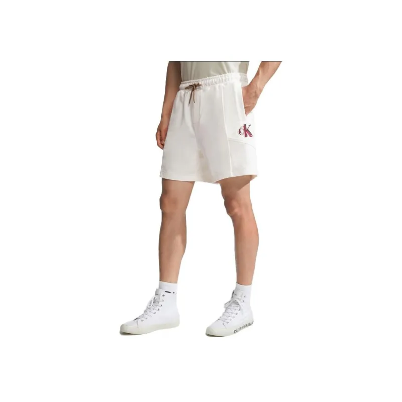 CALVIN KLEIN Casual Shorts Men's Ecru-4