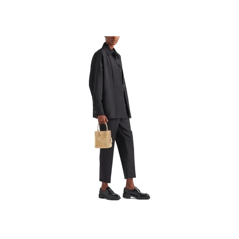 PRADA High Waist Tailored Trousers-3