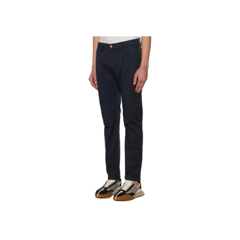 DANIELE ALESSANDRINI Casual Pants Men's Dark Blue-3