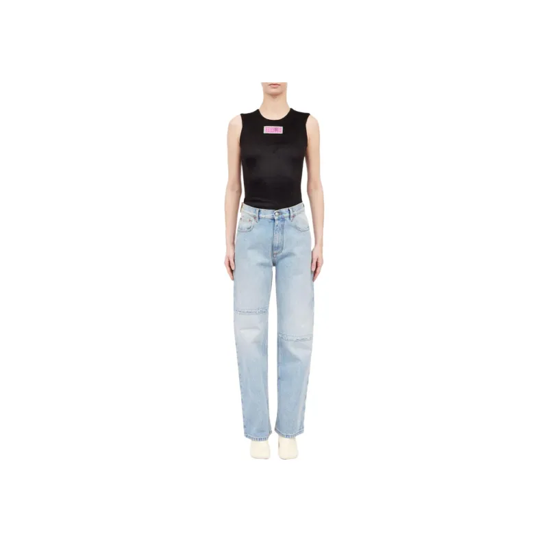 MM6 Maison Margiela Distressed effect Straight leg Jeans-1
