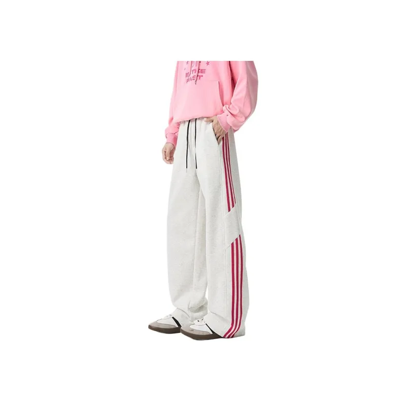 GROW DATE Casual Pants Unisex Heather Gray-53