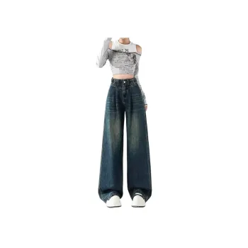 Ordifen Jeans Unisex Vintage Blue