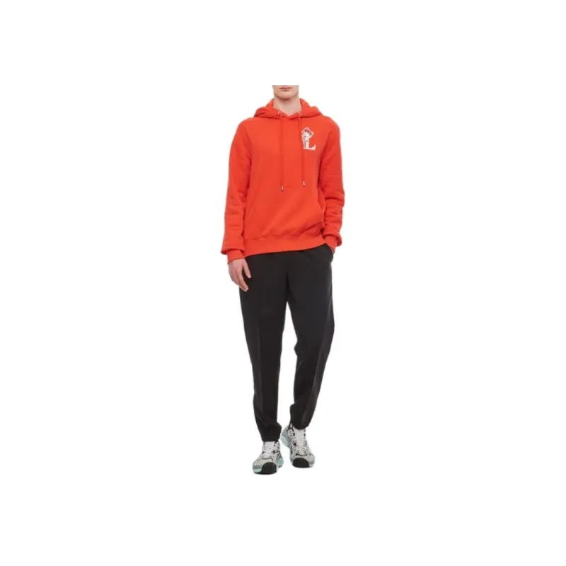 Lanvin SS23 BOTANICA Sweatshirt Unisex Furong Red-2
