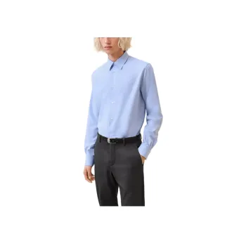 HERMES Shirts Men Light Blue