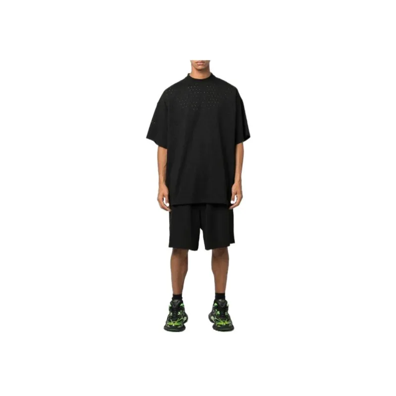Balenciaga Casual Shorts Men Black-1