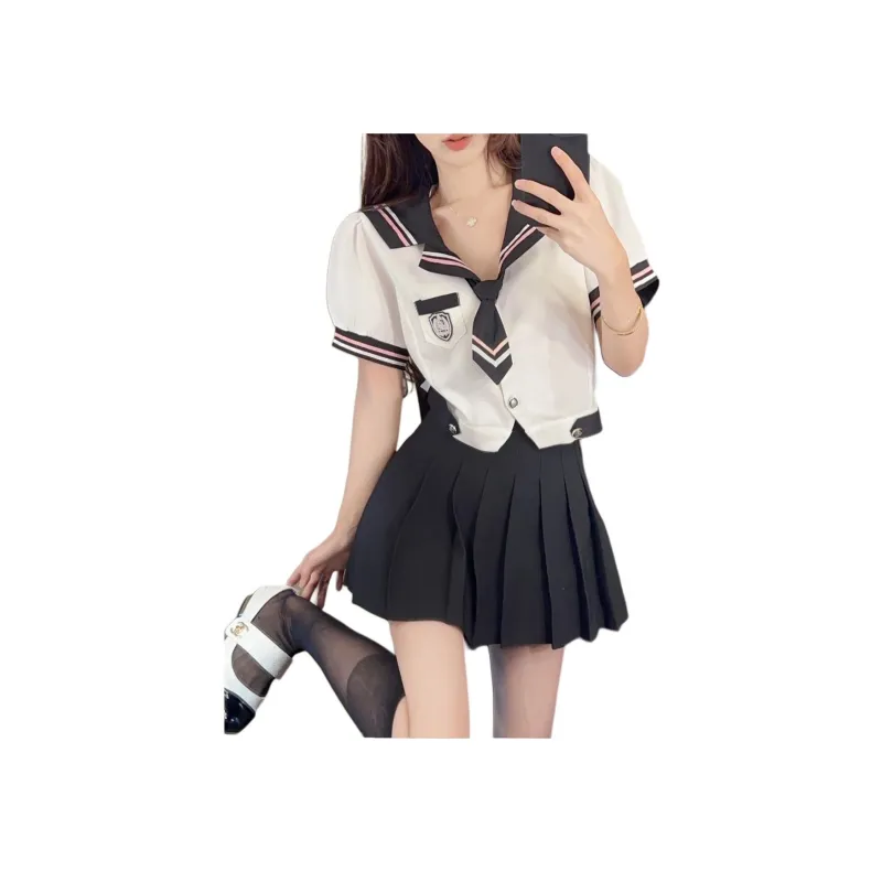 Mu Xiao Xin Two Piece Skirt Sets Women's-4