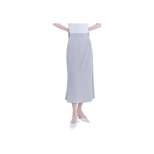 TKY SHOP 레이크 그린 여성 캐주얼 롱 스커트