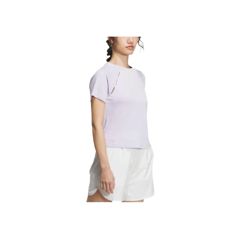 Adidas Raglan Sleeve T Shirt Women's Light Purple-3