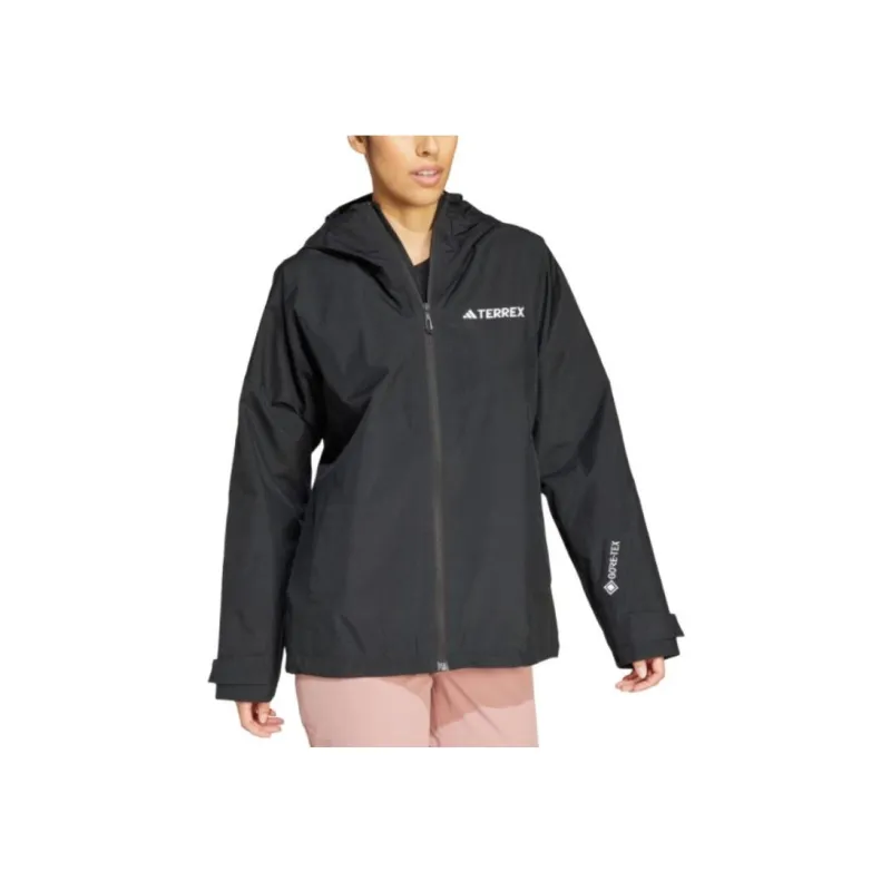 Adidas Waterproof And Breathable Windbreaker Jacket Women's Black-0